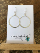 Load image into Gallery viewer, Large Hammered Circle Earring
