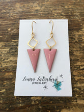 Load image into Gallery viewer, Enamel Triangle Earrings

