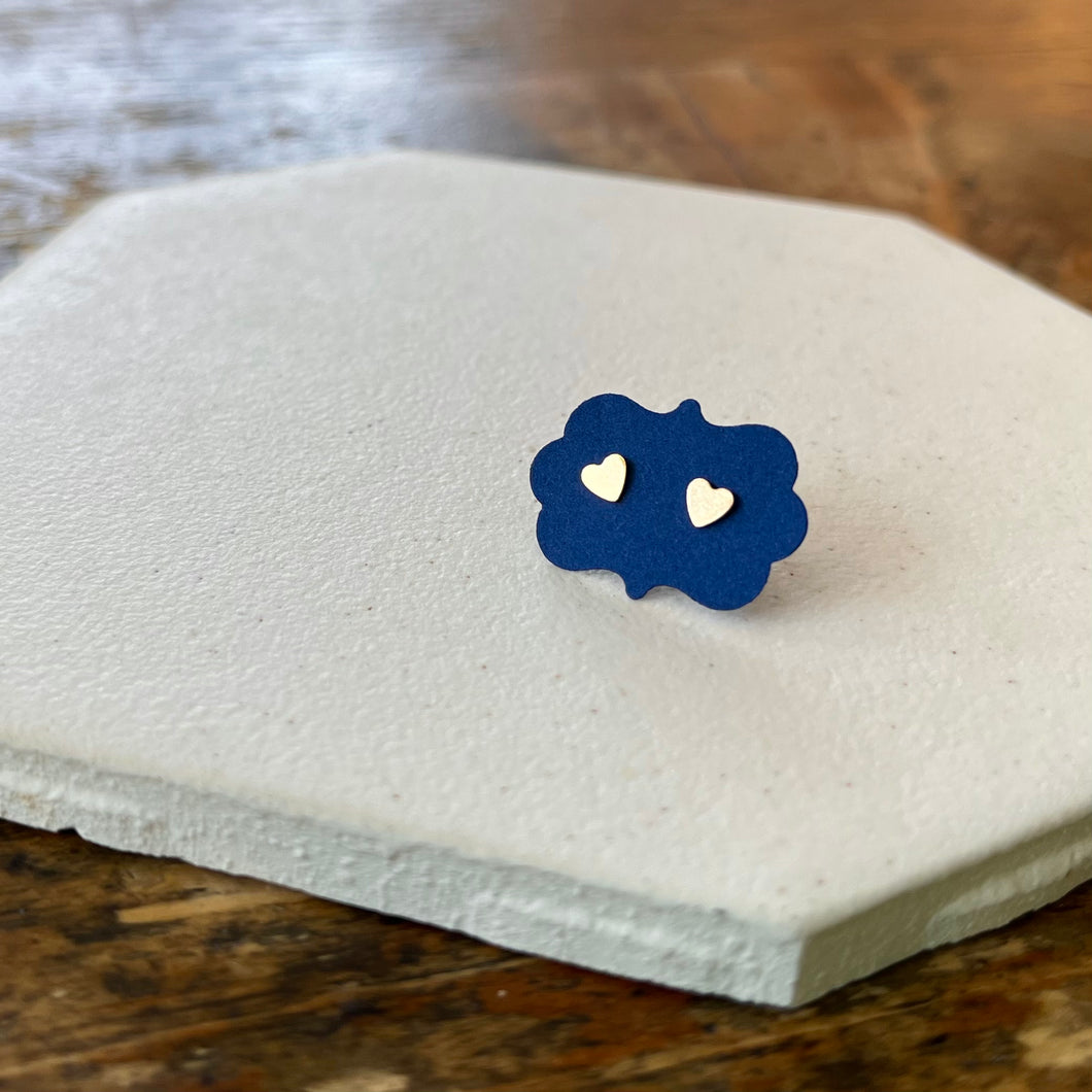 Heart Stud Earrings (gold fill)