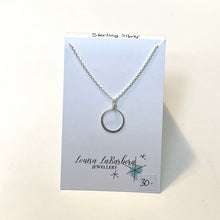 Load image into Gallery viewer, Hammered Loop Necklace small
