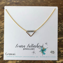 Load image into Gallery viewer, Hammered V Necklace
