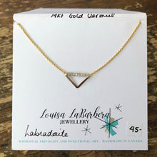 Load image into Gallery viewer, Hammered V Necklace
