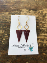 Load image into Gallery viewer, Enamel Triangle Earrings
