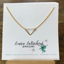 Load image into Gallery viewer, Hammered V Necklace
