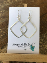 Load image into Gallery viewer, Large Hammered Diamond Earrings
