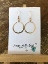 Load image into Gallery viewer, Medium Circle Hammered Loop
