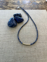 Load image into Gallery viewer, Semi precious bar necklace
