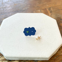 Load image into Gallery viewer, Heart Stud Earrings (gold fill)

