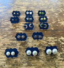 Load image into Gallery viewer, Skull and Crossbones Stud Earrings
