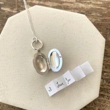 Load image into Gallery viewer, Oval Locket Sterling Silver
