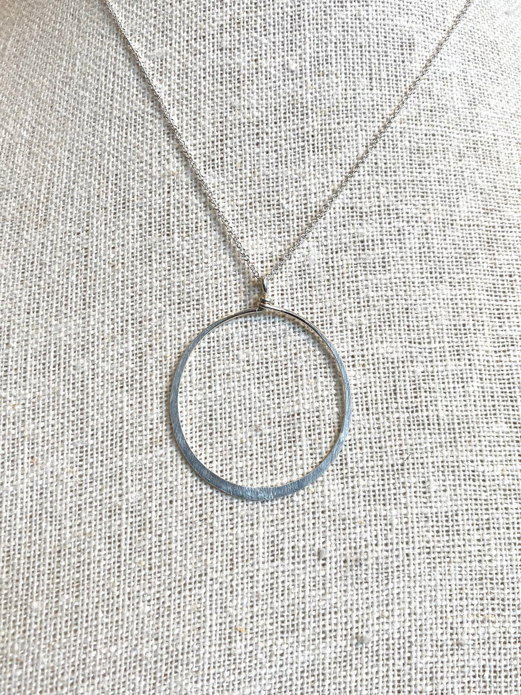 XL Hammered Loop Necklace