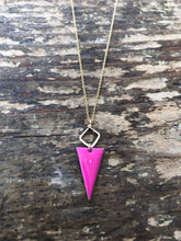 Load image into Gallery viewer, Enamel Triangle Necklace
