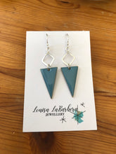 Load image into Gallery viewer, Enamel Triangle Earrings
