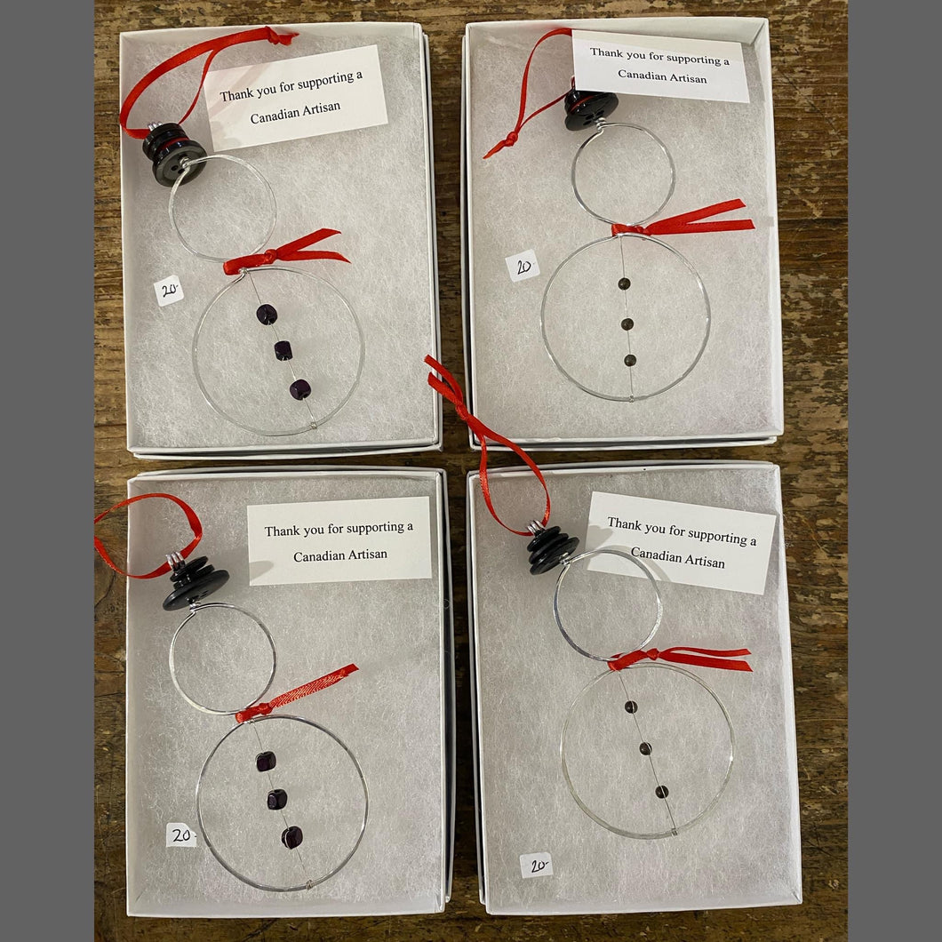 Snow Person Christmas Ornament