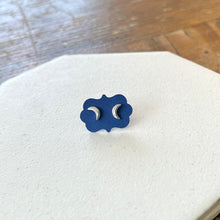 Load image into Gallery viewer, Crescent Moon Stud Earrings - Small

