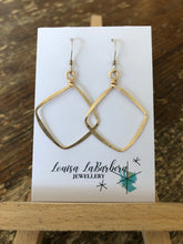 Load image into Gallery viewer, Large Hammered Diamond Earrings
