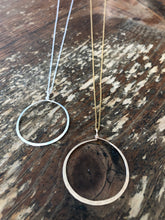 Load image into Gallery viewer, XL Hammered Loop Necklace
