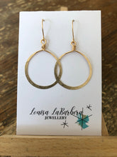 Load image into Gallery viewer, Large Hammered Circle Earring
